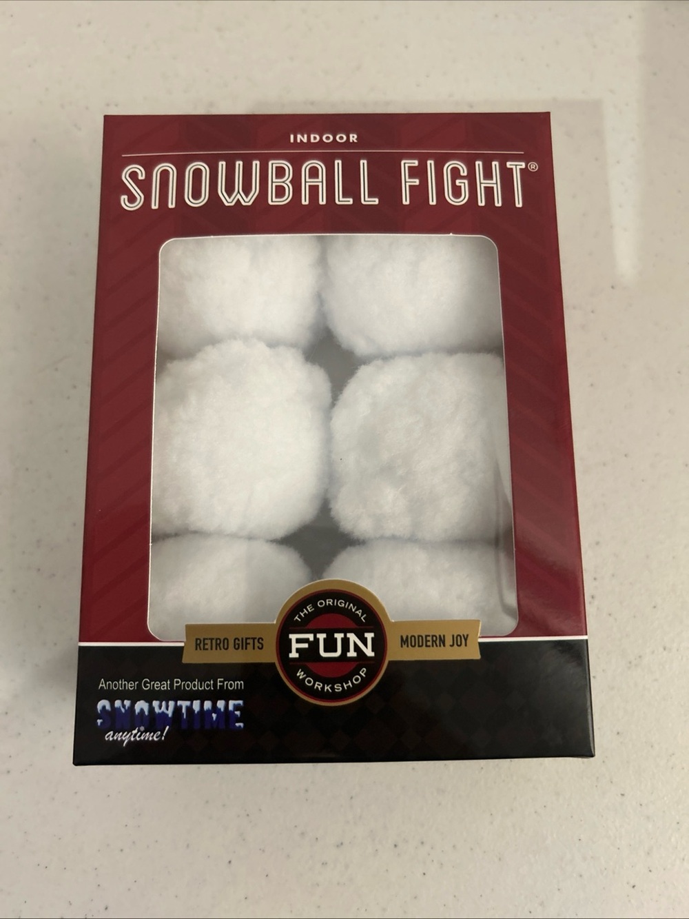 Indoor Snowball Fight Soft Plush Snowballs - White 6 ct